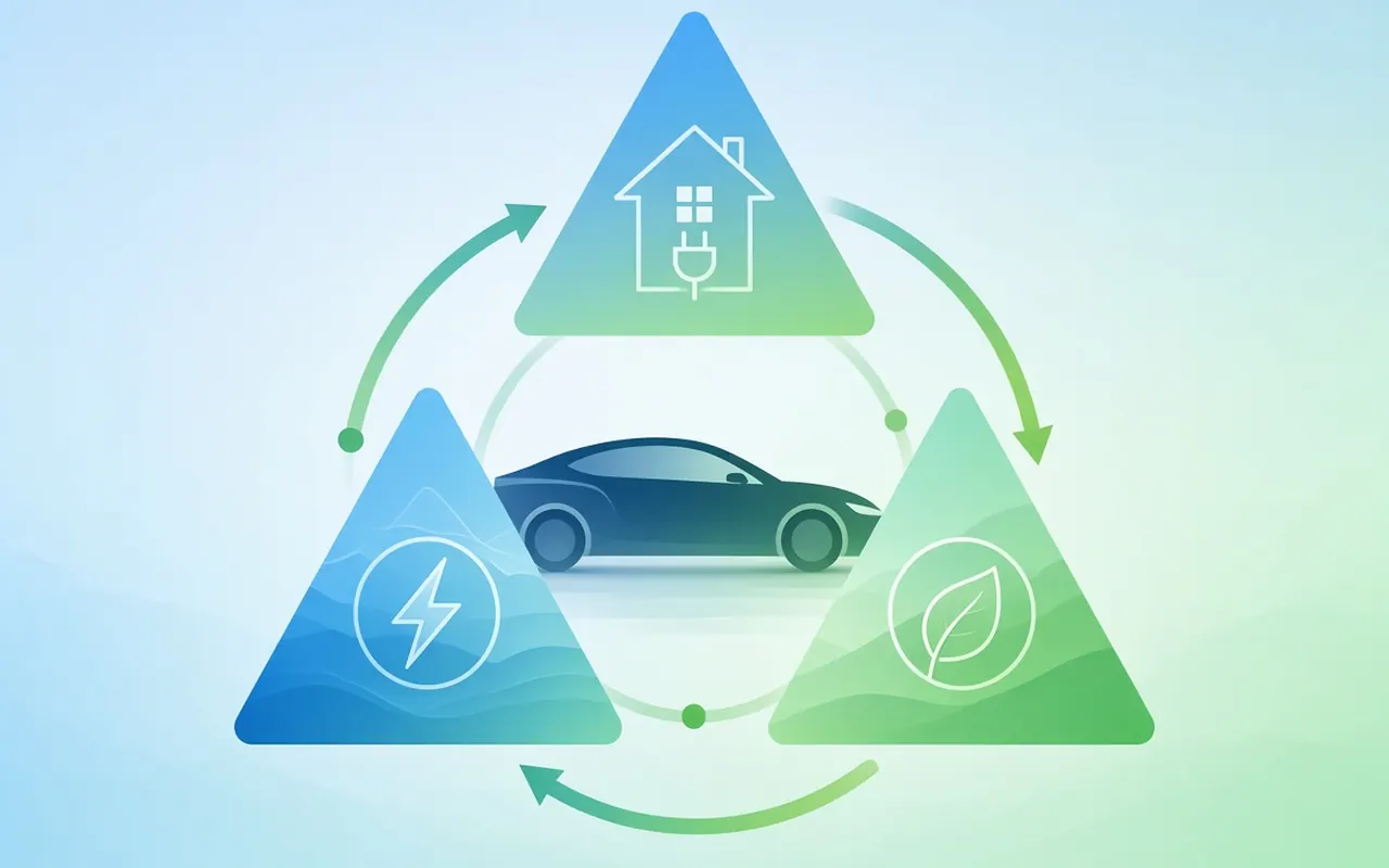 Conector V2L alimentando un aparato eléctrico