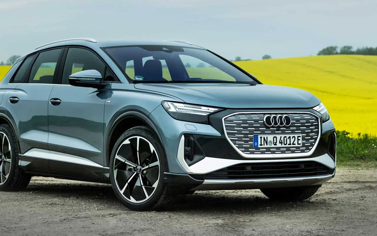 Q4 e-tron visto de perfil