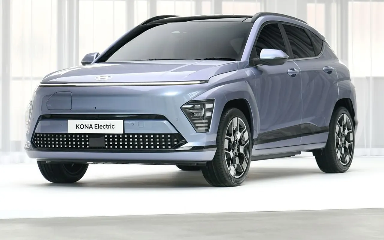 Kona Electric visto de perfil